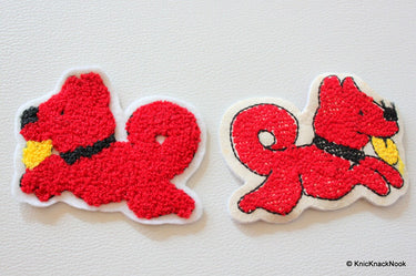 1 x Red Dog Applique Patch